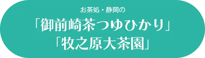 お茶処・静岡の「御前崎茶つゆひかり」「牧之原⼤茶園」